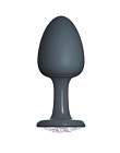 Korek analny z kryształkiem Dorcel Geisha Plug Diamond XL, 11 cm (czarny)