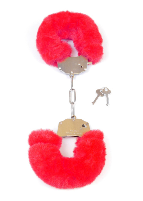 Наручники Fetish B - Series Furry Cuffs (красный)