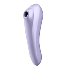 Вібратор з вакуумним стимулятором клітора  Satisfyer Dual Pleasure (бузковий)
