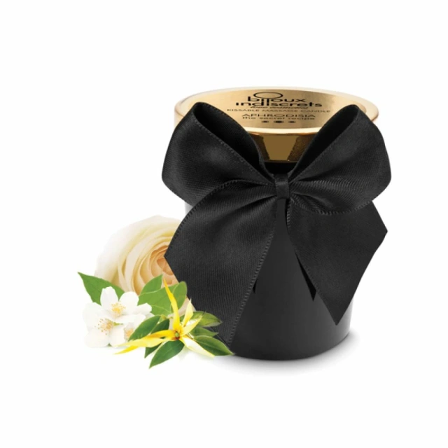 Bijoux Cosmetiques Aphrodisia Kissable Massage Candle - Świeca do masażu, Przezroczysty, Migdał, 70 ml