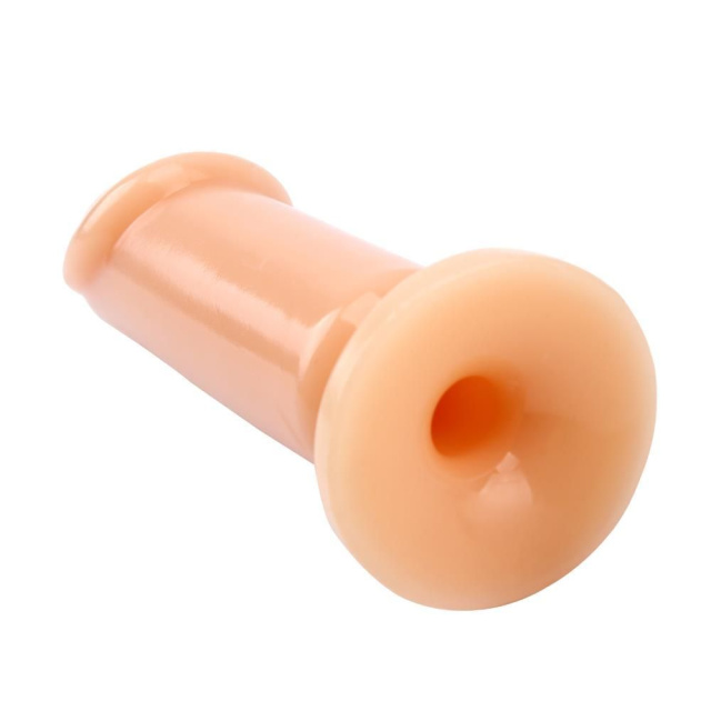Prof.Jason C Large Slim Dildo - Korek analny, W kolorze cielistym, 16, 5 cm