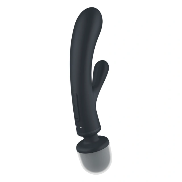 Вибратор Satisfyer Triple Lover, 24 см (серый)