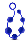 Blush Performance Advanced Silicone Anal Beads - Kulki analne, Niebieski, 40.6 cm