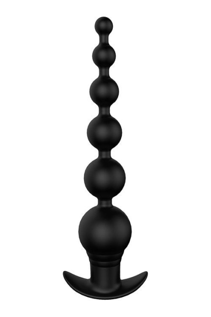 Dream Toys Graduating Beads - Korek analny, Czarny, 20.7 cm