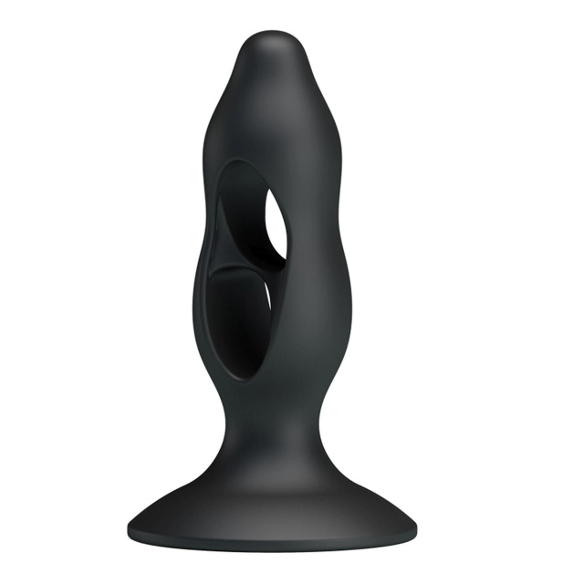 BAILE Fabulous Contraction And Expansion - Korek analny, Czarny, 11 cm