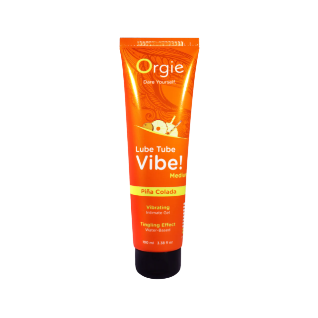 Лубрикант із ефектом вібрації Orgie Lube Tube Vibe! Medium Pina Colada, 100 мл