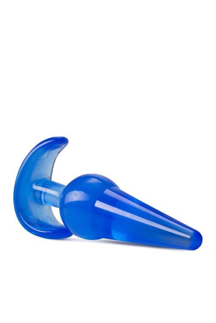 Blush B Yours Large Anal Plug - Korek analny, Niebieski, 12.1 cm