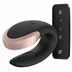 Вибратор для пар Satisfyer Double Love, 8,6 см (черный)