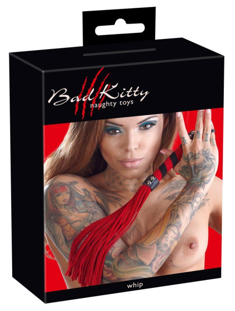 Флогер Bad Kitty Naughty Toys Whip, 38 см (красный)