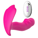 Вібратор у трусики Foxshow Silicone Panty, 12 см (рожевий)