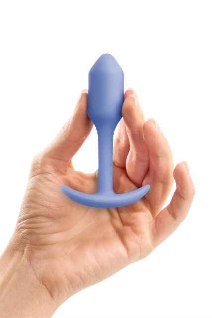 B-Vibe Snug Plug 1 - Korek analny, Fioletowy, 8, 6 cm