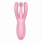 Вибратор для клитора Satisfyer Threesome 4, 14 см (розовый)