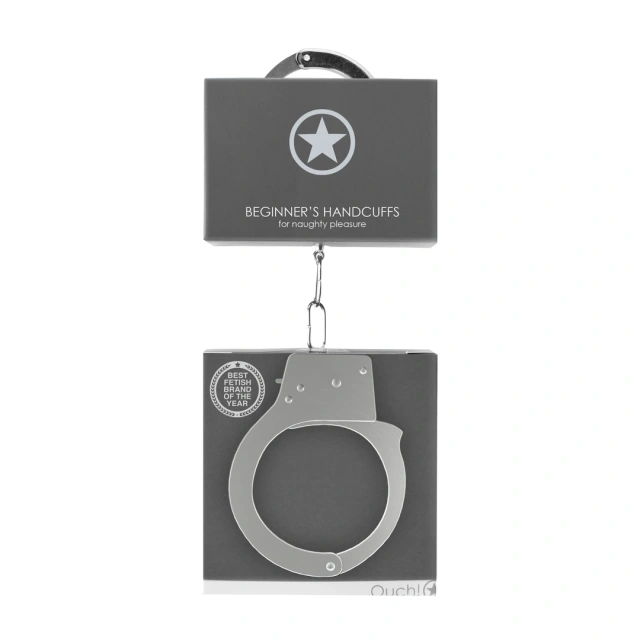 Наручники Ouch! Beginner's Handcuffs (серебристый)
