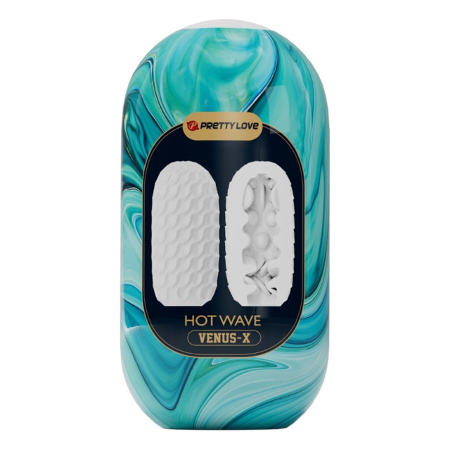 Pretty Love Hot Wave Venus X Egg - Masturbator jajko, Biały, 13 cm