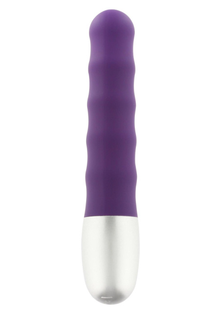 Wibrator Seven Creations Discretion Ribbed, 11 cm (fioletowy)