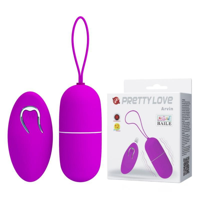 Віброяйце Pretty Love Arvin Vibrating Egg, 7,9 см (фіолетовий)