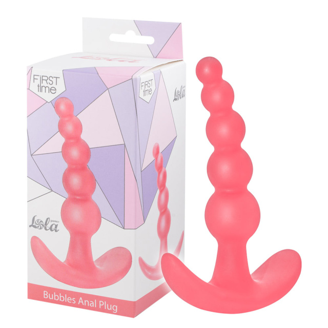 Lola Games Bubbles - Korek analny, Różowy, 11.5 cm