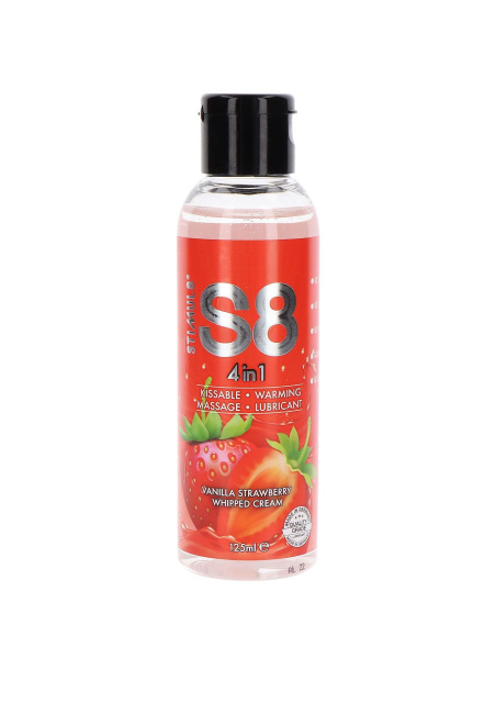 Stimul8 S8 4-in-1 Dessert Lube Strawberry - Lubrykant, 125 ml