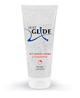 Just Glide Strawberry - Lubrykant na bazie wody, Truskawka, 200 ml