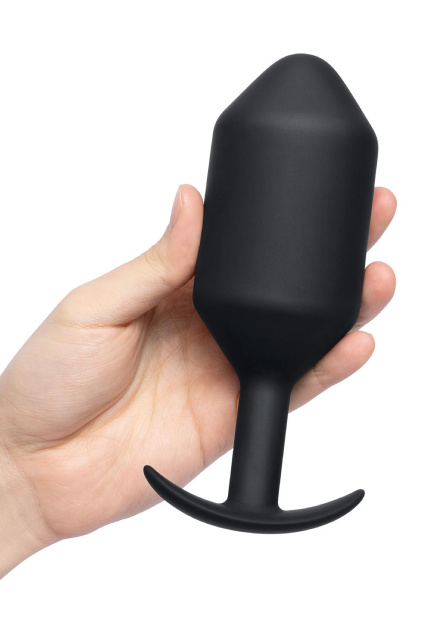 B-Vibe Snug Plug 7 - Korek analny, Czarny, 18.4 cm