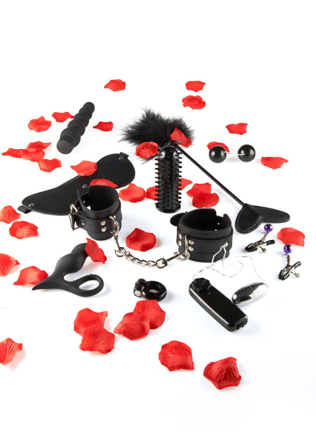 Набір секс-іграшок Amazing Pleasure Sex Toy Kit, 10 шт (чорний)