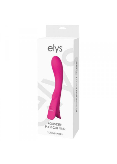 Вібратор Elys Roundish Plot Clit, 20 см (рожевий)