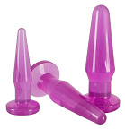 Набір анальних пробок Anal Training Set Lila, 3 шт (фіолетовий)