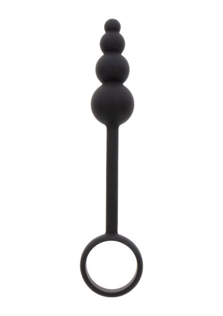 TOYJOY Anal Plug & Penis Ring - Korek analny z pierścieniem erekcyjnym, Czarny, 22 cm