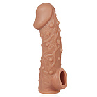 Насадка на пеніс Kokos Penis Sleeve CS 002 L, 17.6 см (тілесний)
