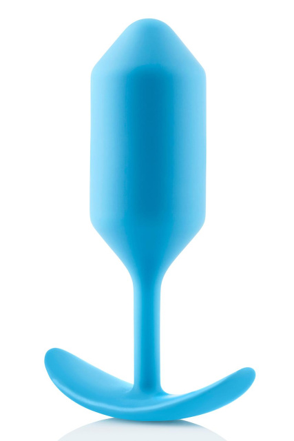 B-Vibe Snug Plug 3 - Korek analny, Niebieski