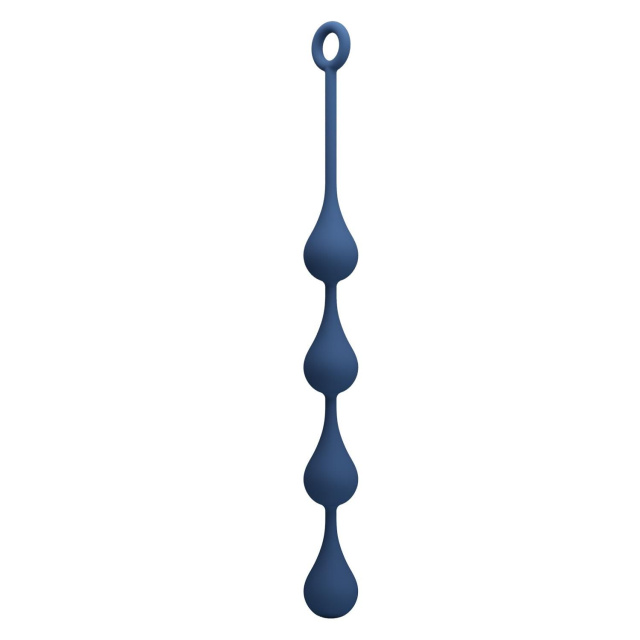 Mr. Play Waterdrop Anal Balls - Łańcuszek analny, Niebieski, 42.6 cm