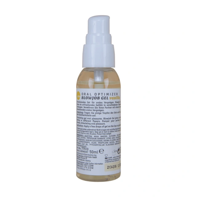 Гель-спрей HOT Oral Optimizer Blowjob Gel Vanilla, 50 мл