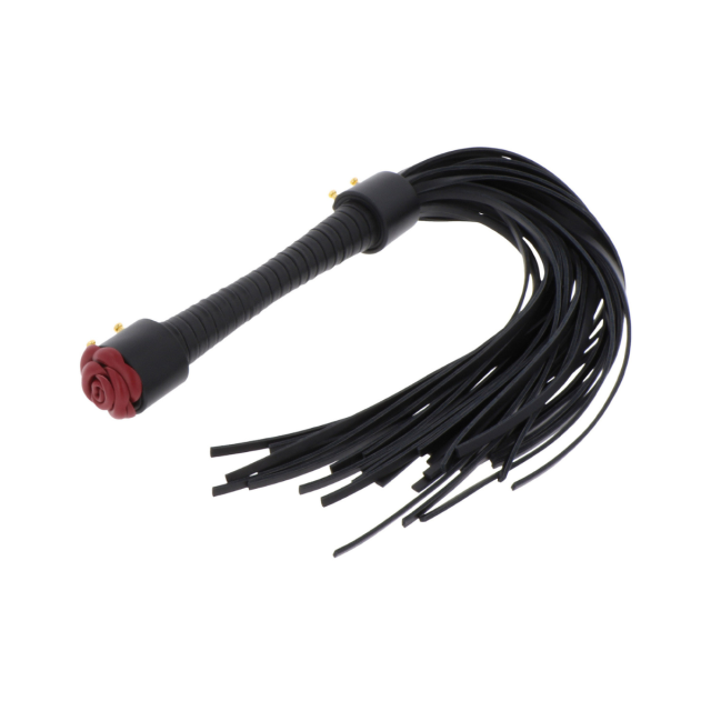 Taboom Wild Roses Whip - Pejcz, Czarny, 55 cm