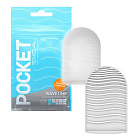 Мастурбатор Tenga Pocket Wave Line (білий)