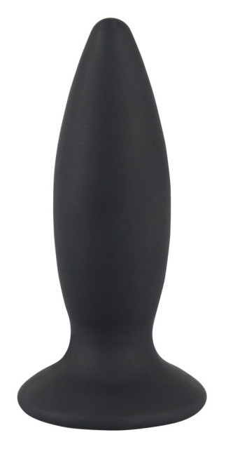 Black Velvets Rechargeable Plug M - Korek analny, Czarny, 12, 5 cm