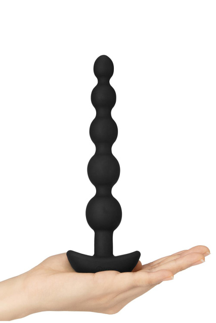 B-Vibe Cinco - Korek analny, Czarny, 19 cm