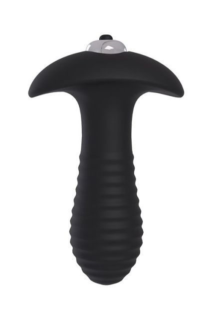 Dream Toys Spiral Plug - Korek analny z wibracjami, Czarny, 9 cm