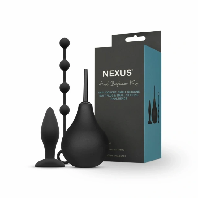 Набор анальных игрушек Nexus Anal Beginner Kit, 3 шт (черный)