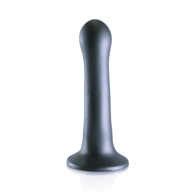 Фалоімітатор Ouch! Curvy G-Spot Dildo 7'', 17 cm (сірий)