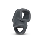 Эрекционное кольцо Boners Liquid Silicone Ball Splitter, 7 см (серый)