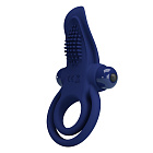 Виброкольцо Pretty Love Vibrant Penis Ring, 11,3 см (синий)