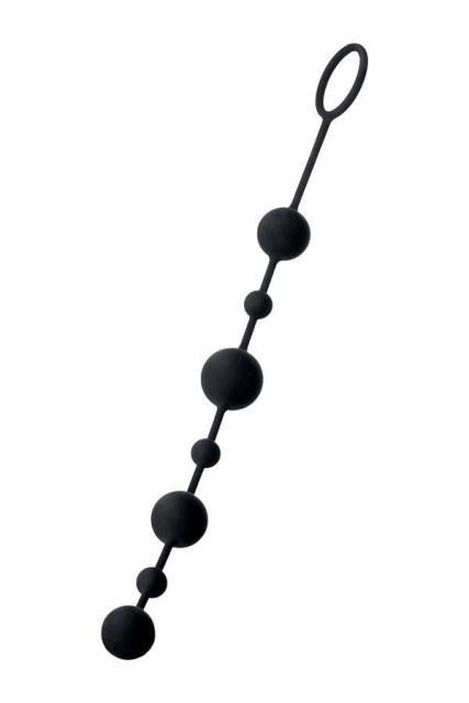 Toyfa Coron - Kulki analne, Czarny, 35.9 cm