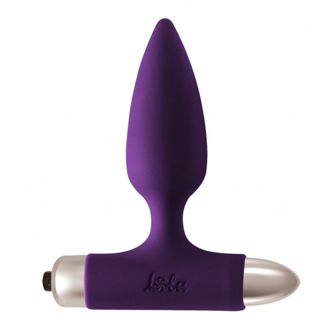 Lola Games Glory - Korek analny z wibracjami, Fioletowy, 11 cm