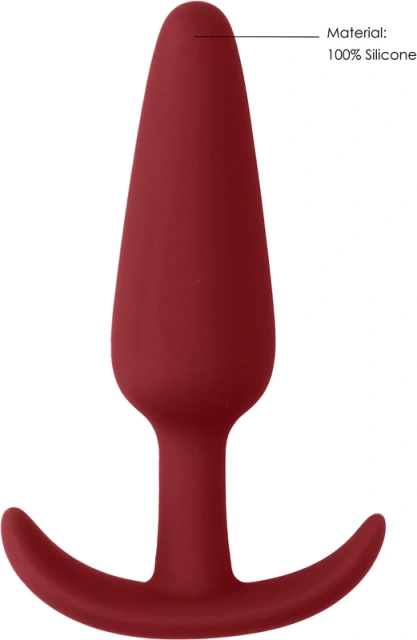ShotsToys Slim Butt Plug - Korek analny, Czerwony, 8.3 cm