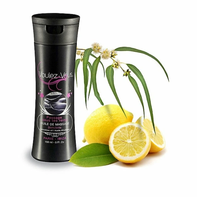 Voulez-Vous... Eucalypt Lemon - Olejek do masażu, Cytryna, 150 ml