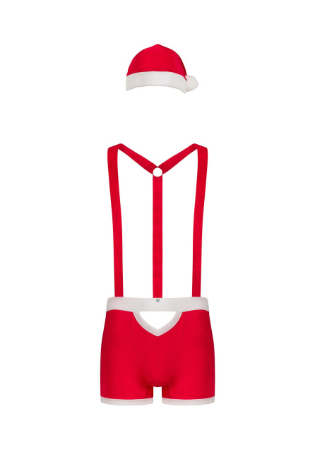 Kostium Santy Obsessive Mr Claus Set, S/M (czerwony)