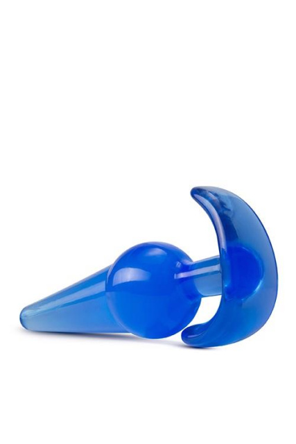 Blush B Yours Large Anal Plug - Korek analny, Niebieski, 12.1 cm