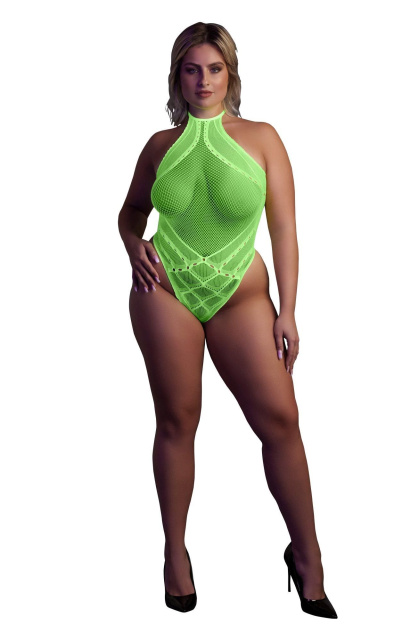 Боди Ouch! With Halter Neck, XL/XXXXL (зеленый)