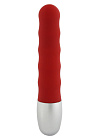 Вібратор Seven Creations Discretion Ribbed, 11 см (червоний)