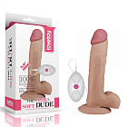 Реалістичний вібратор LoveToy The Ultra Soft Dude, 22 см (тілесний)